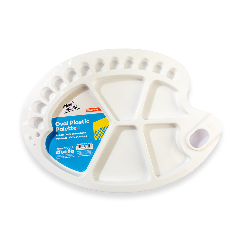 Oval Plastic Palette Discovery 34 x 25cm (13.3 x 9.8in) – Mont