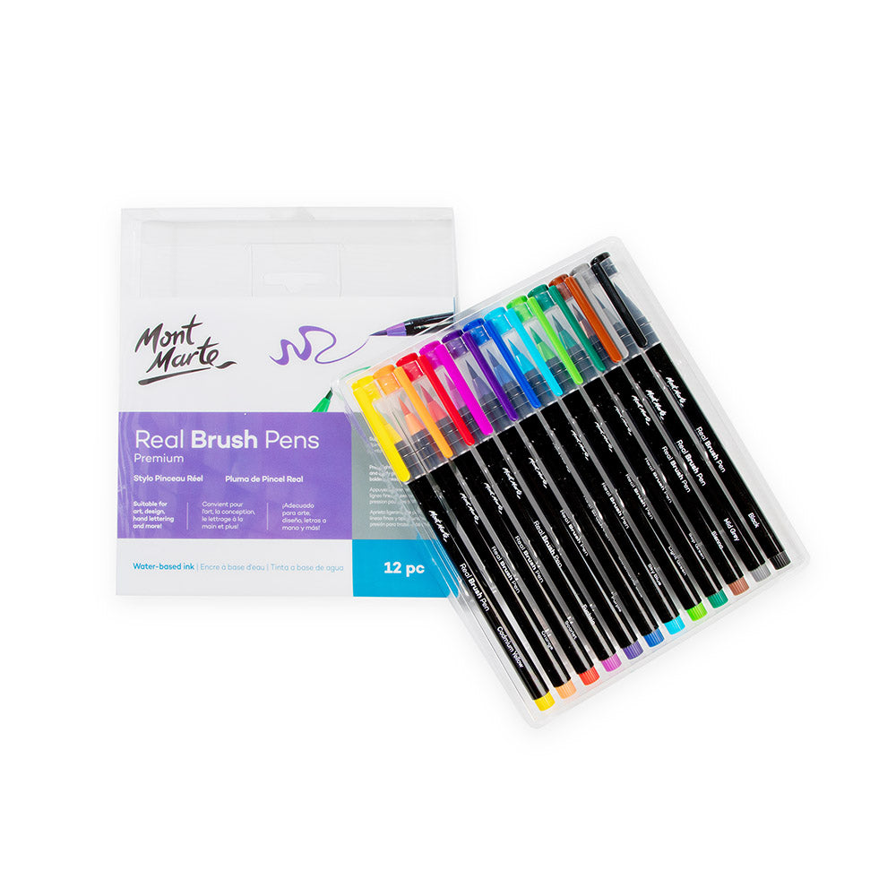 Real Brush Pens Premium 12pc Mont Marte Global