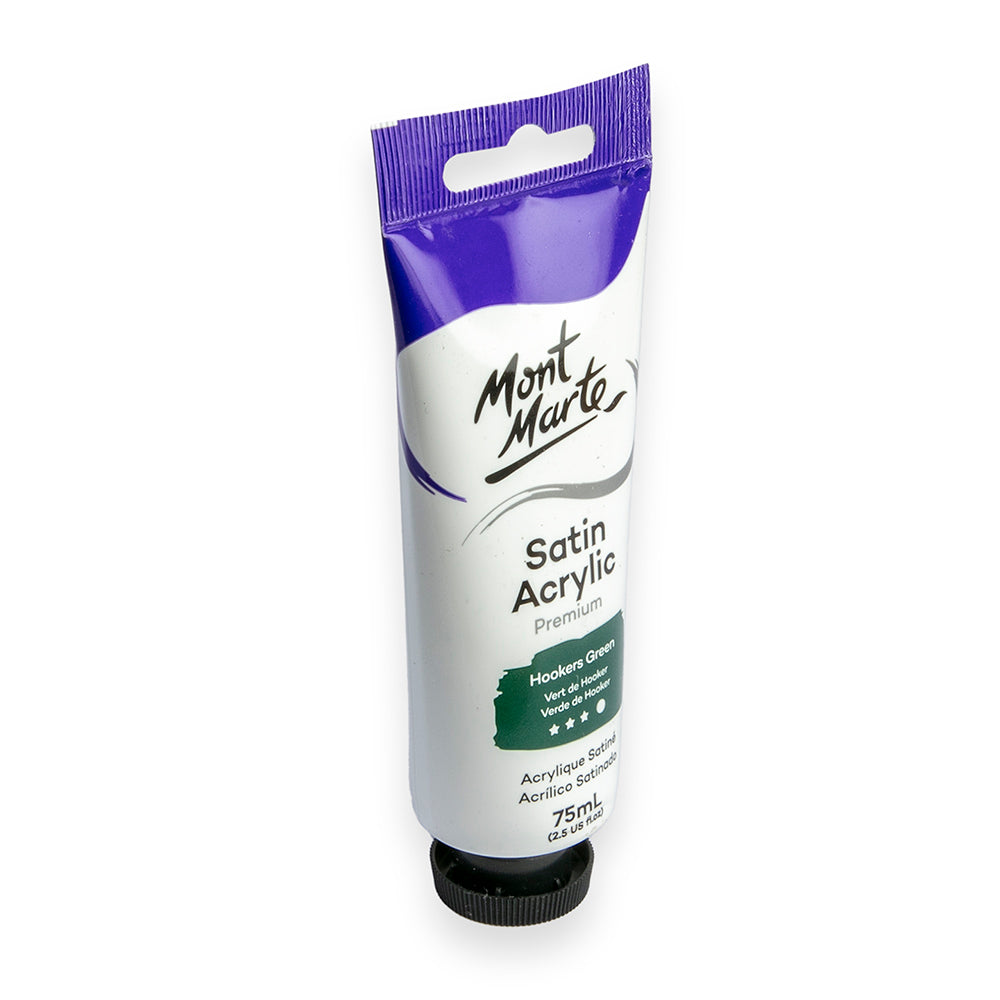 Satin Acrylic Paint Premium 75ml (2.5 US fl.oz) Tube - Hookers