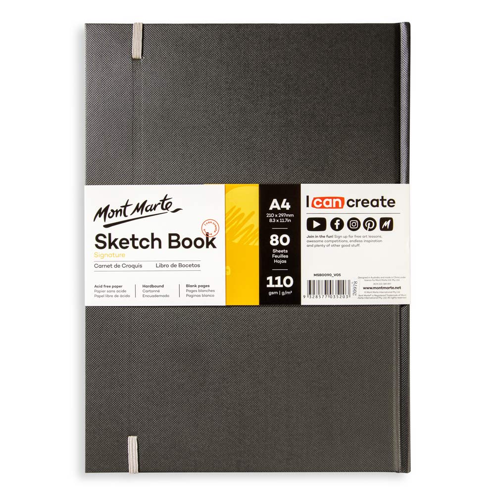 Hardbound Sketch Book Signature 110gsm A4 – Mont Marte Global