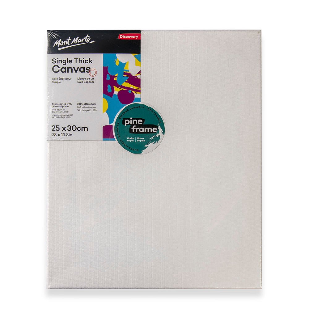 Mont Marte Single Thick Canvas Discovery 25 x 30cm (9.8 x 11.8in