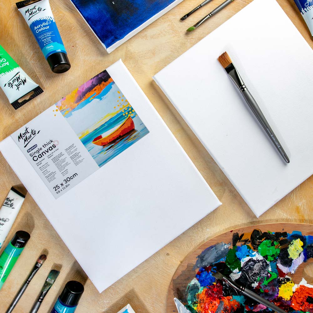 Mont Marte Single Thick Canvas Signature 25 x 30cm (9.8 x 11.8in