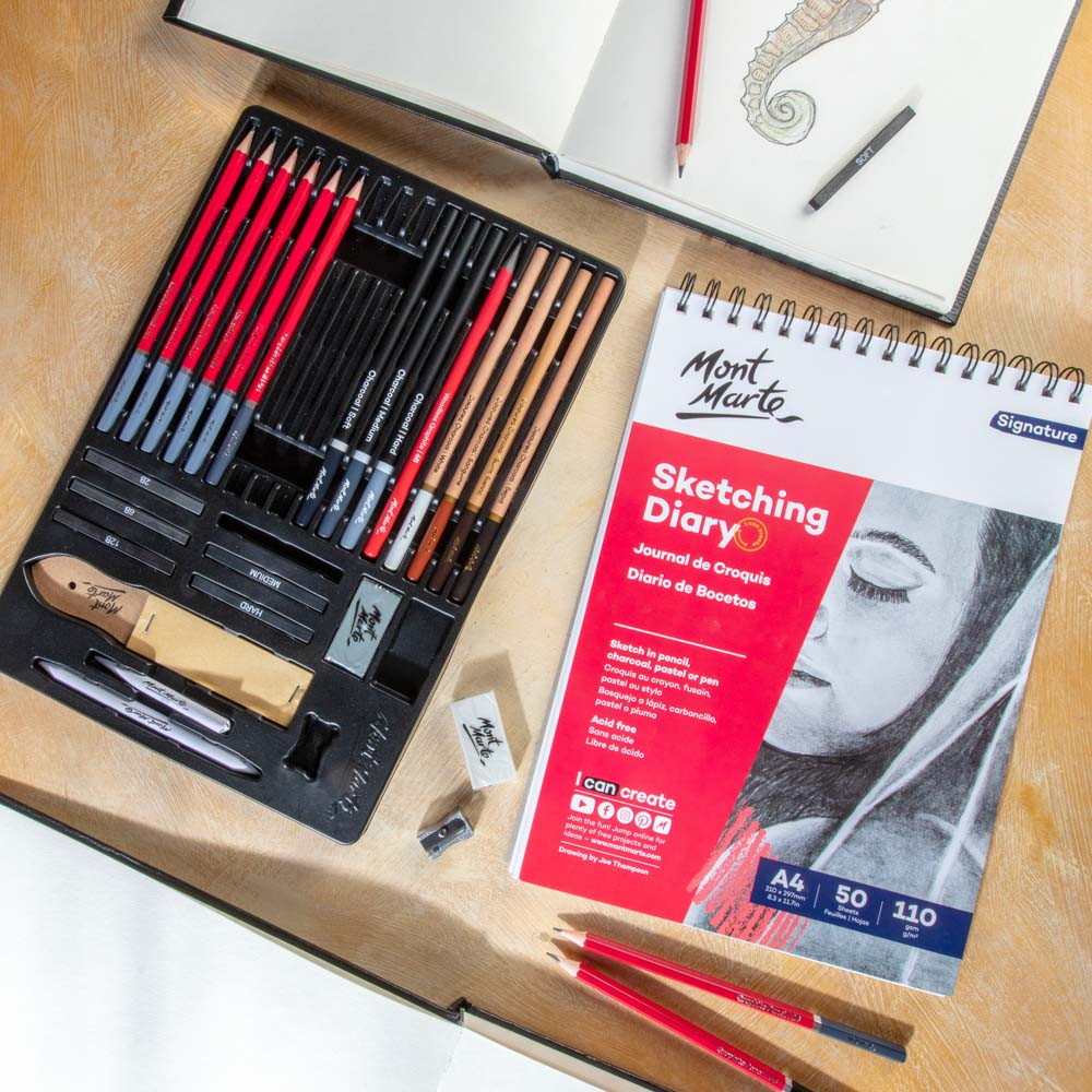 Mont Marte Sketch Drawing Set Signature 30pc – Mont Marte Global