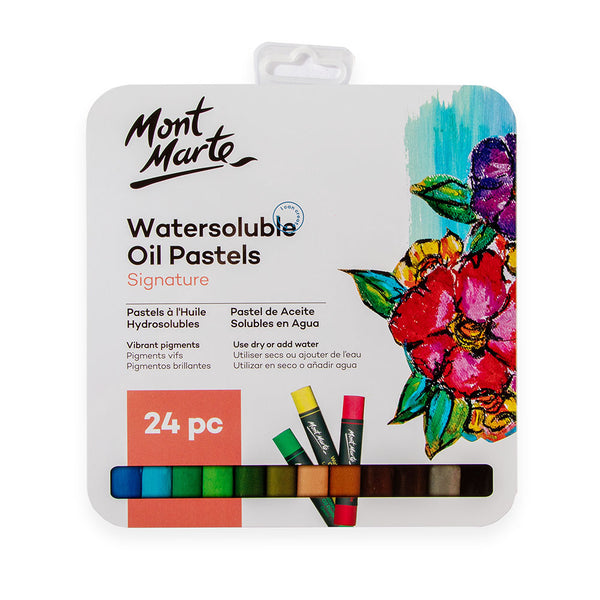 Watersoluble Oil Pastels in Tin Box Signature 24pc – Mont Marte Global