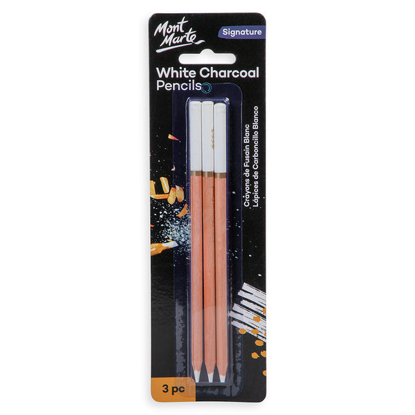 White Charcoal Pencils Signature 3pc – Mont Marte Global