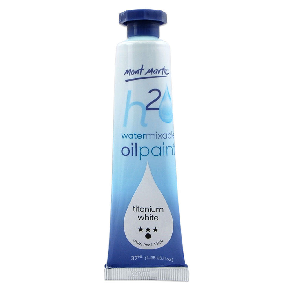 Water Mixable Oil Paint 37ml (1.25oz) - Titanium White – Mont