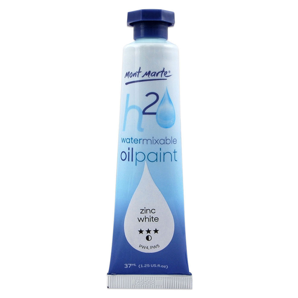 Water Mixable Oil Paint 37ml (1.25oz) - Zinc White – Mont Marte Global