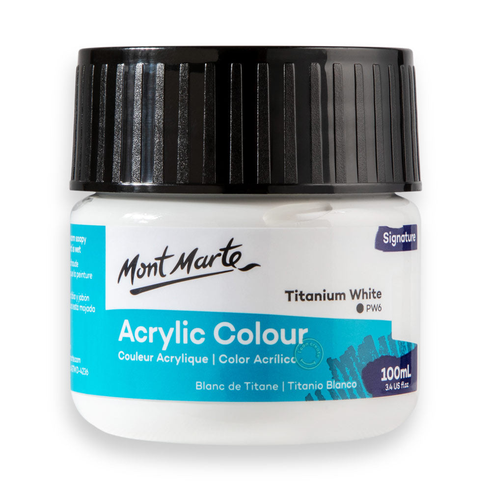 Marie's Acrylic Colors Paint Tube 75ml Titanium White