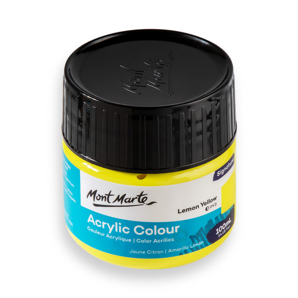 Acrylic Colour Paint Signature 75ml (2.5 US fl.oz) Tube - Lemon Yellow –  Artbeat
