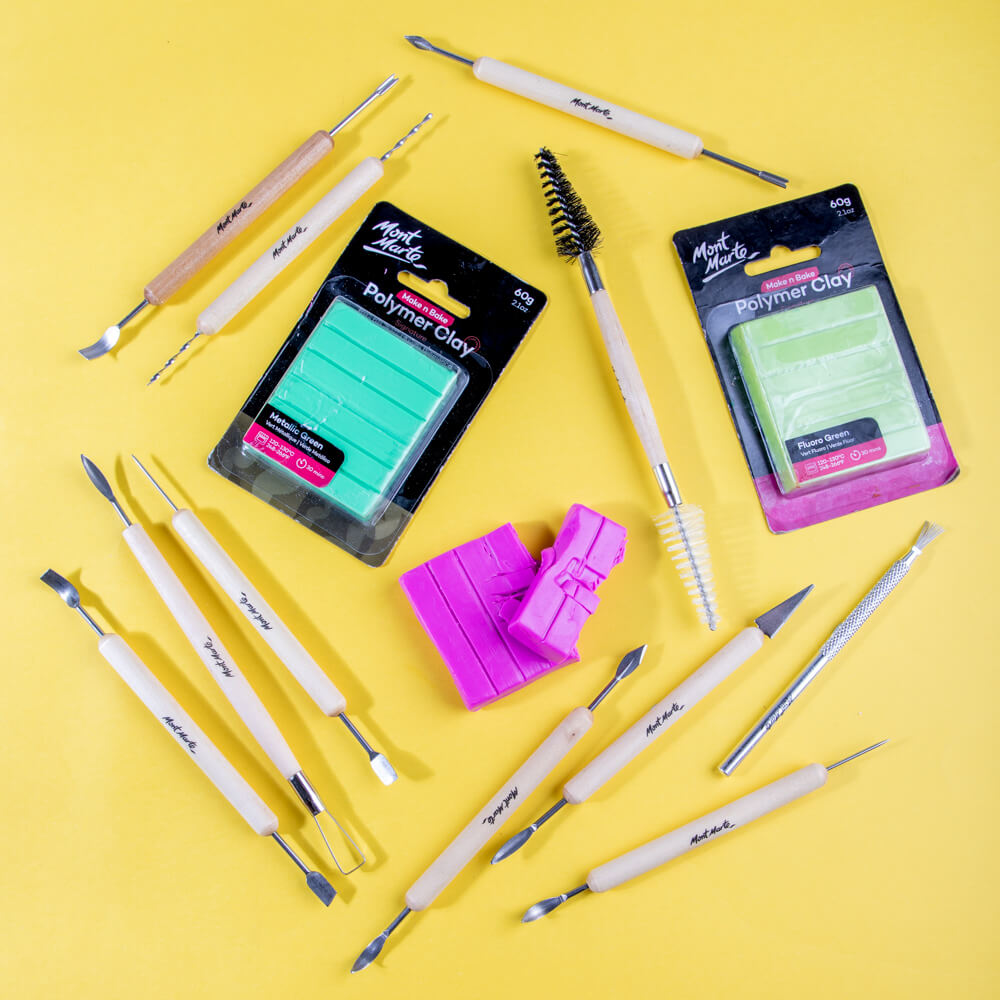 ポーセラーツ道具 溶液セット Clay Tool Set Signature 11pc – Mont Marte Global