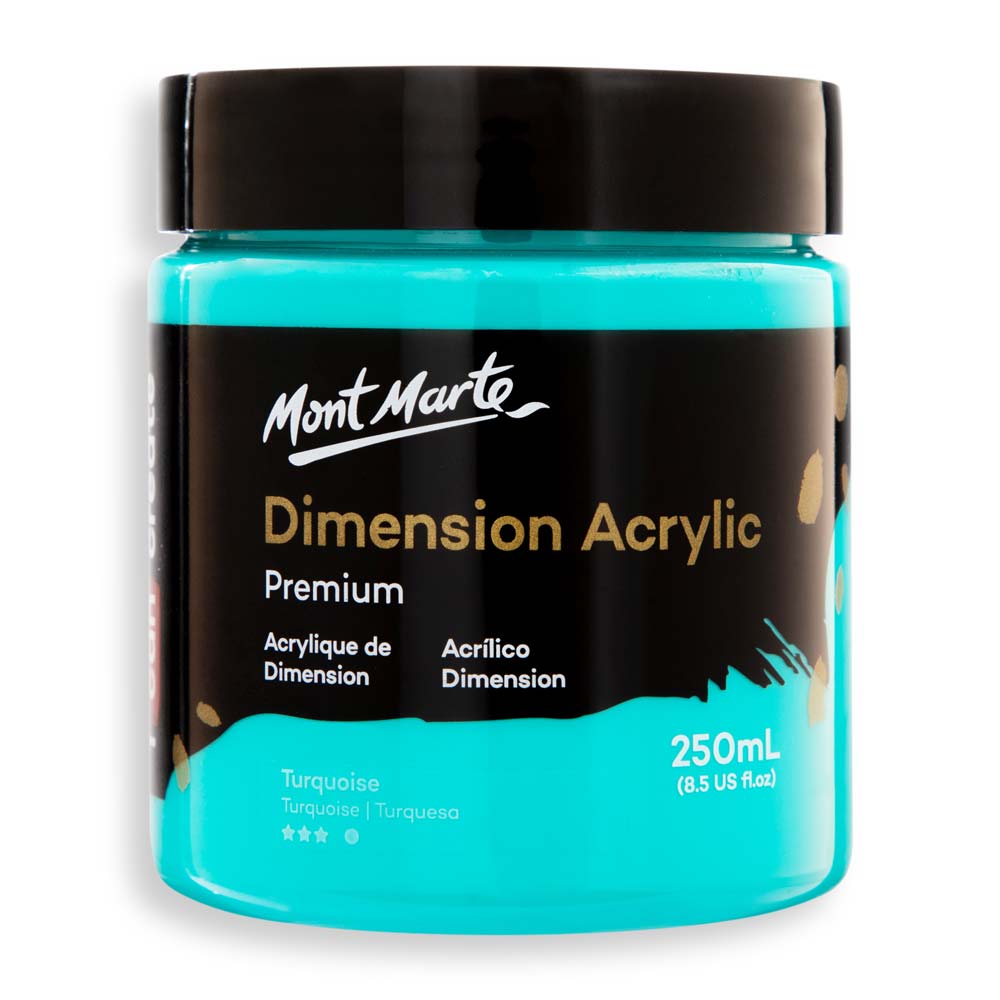 Dimension Acrylic Premium 250ml (8.5 US fl.oz) - Turquoise – Mont