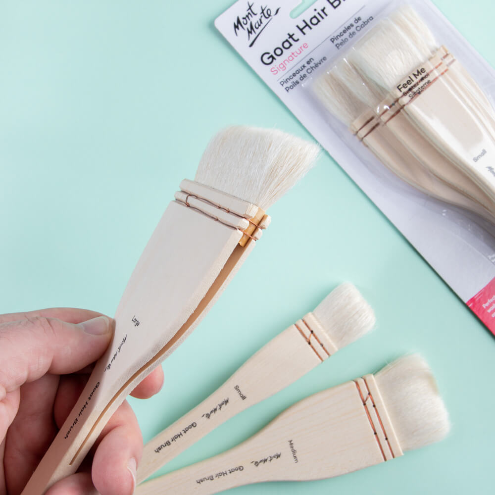 Goat Hair Brushes Signature 3pc – Mont Marte Global