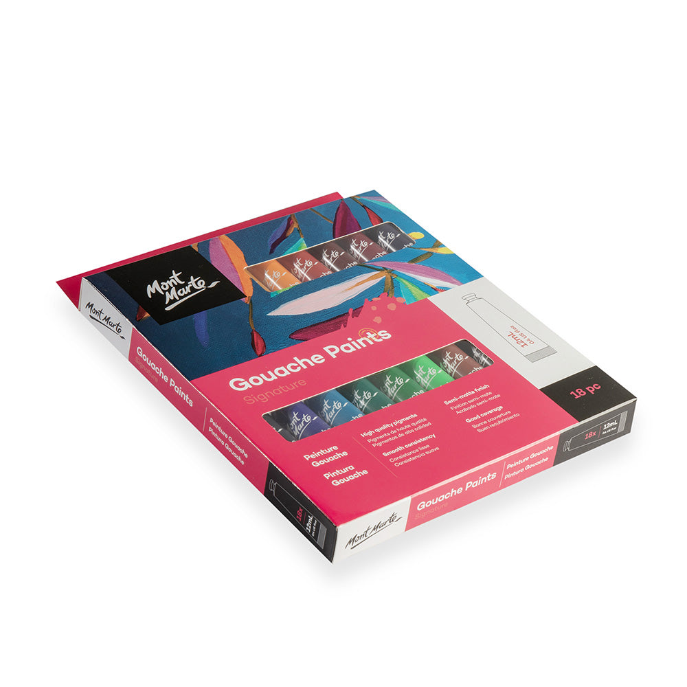 Gouache Paints Signature 18pc x 12ml (0.4 US fl.oz) – Mont Marte