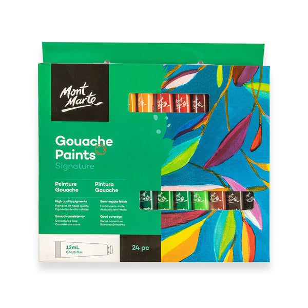 Gouache Paints Signature 24pc x 12ml (0.4 US fl.oz) – Mont Marte Global