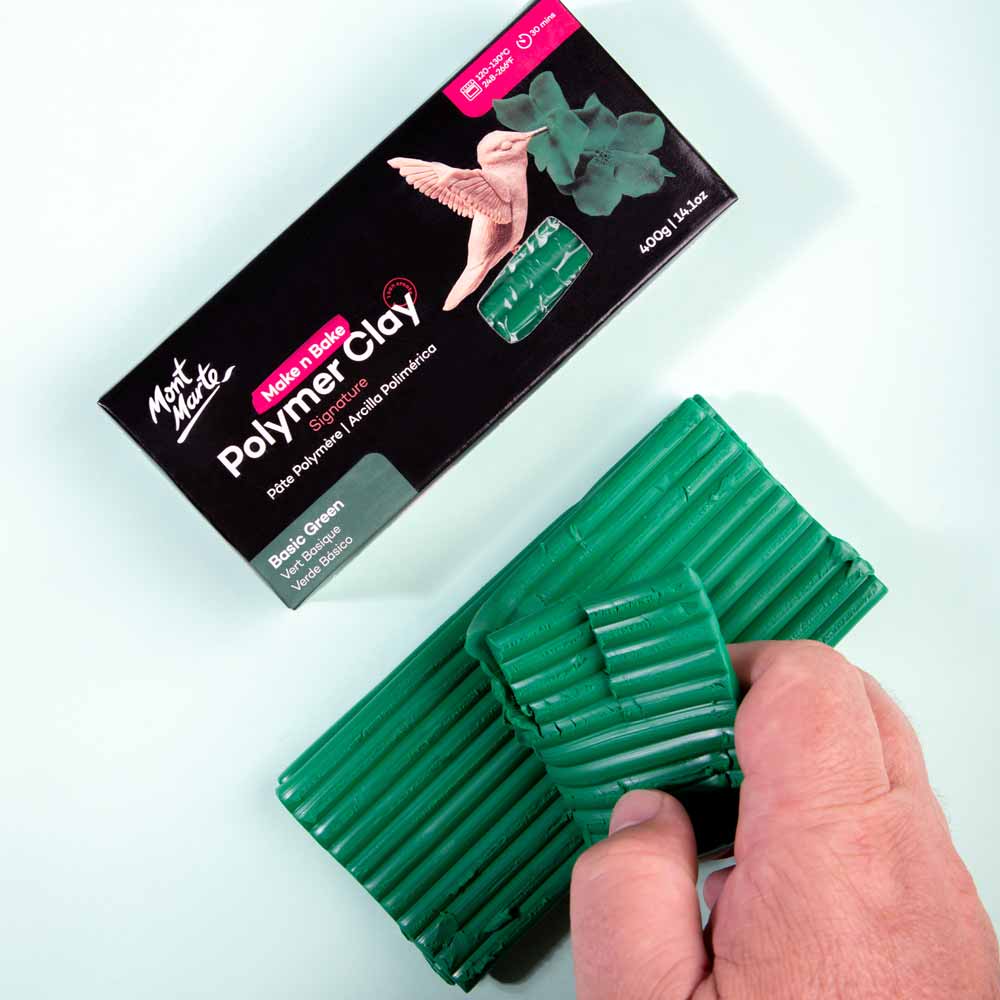 Make n Bake Polymer Clay Signature 400g (14.1oz) - Basic Green
