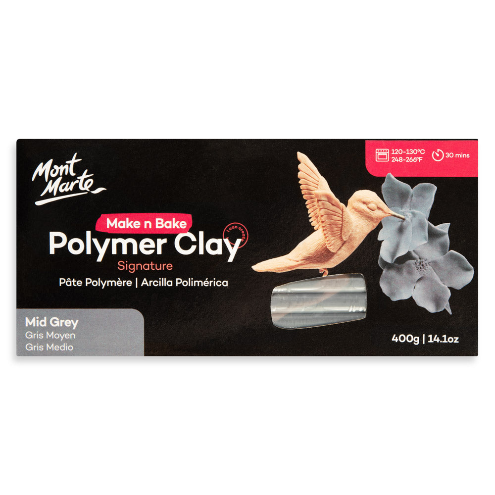 Make n Bake Polymer Clay Signature 400g (14.1oz) - Titanium White – Mont  Marte Global