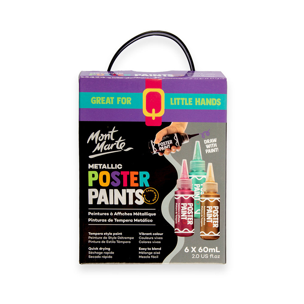 Poster Paints 6pc x 60ml (2 US fl.oz) – Mont Marte Global