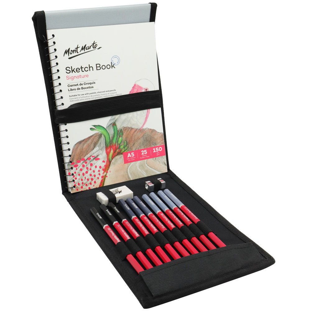 Sketching Wallet Set Signature 14pc – Mont Marte Global