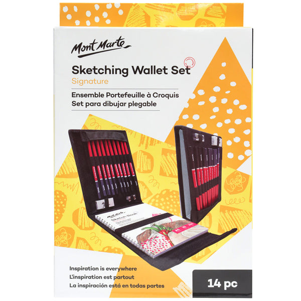 Sketching Wallet Set Signature 14pc – Mont Marte Global