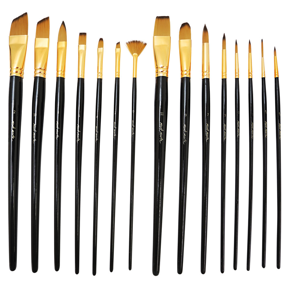 Studio Brush Set in Easel Wallet 15pc – Mont Marte Global