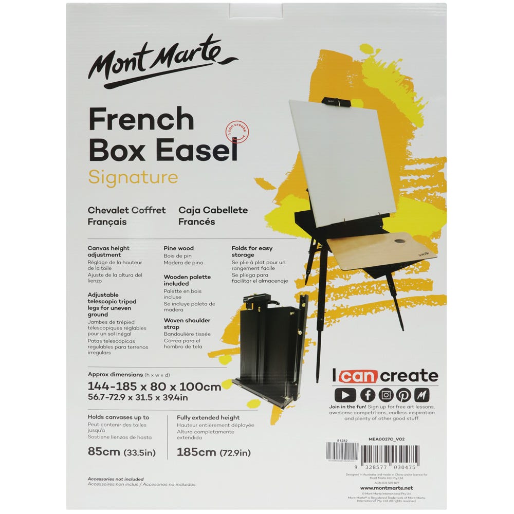 Chevalet de sol - MONT MARTE - Signature Box - Bois de hêtre - 43,5 x
