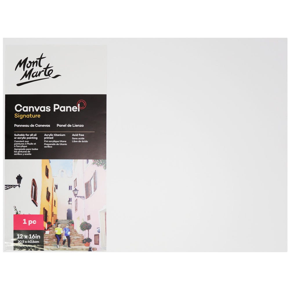 Canvas Panel Signature 1pc 30.5 x 40.6cm (12 x 16in) – Mont Marte Global