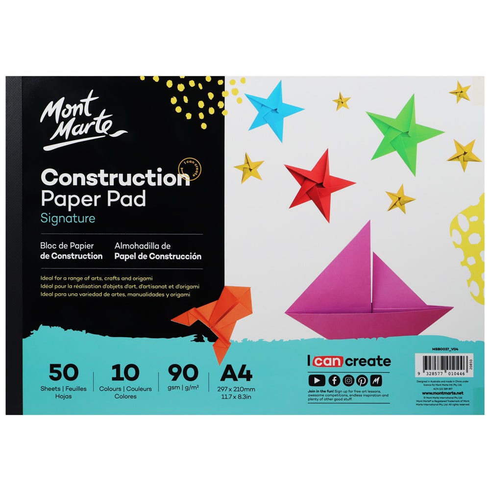 Construction Paper Pad Signature A4 (8.27 x 11.69 in) 50 Sheets