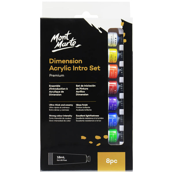 Water Mixable Oil Paint Intro Set Premium 8pc x 18ml (0.6 US fl.oz) – Mont  Marte Global
