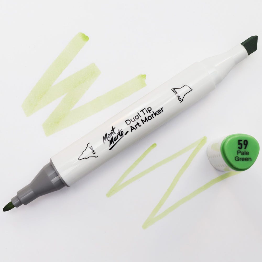 Dual Tip Art Marker Premium - Turquoise Green Light 57 – Mont