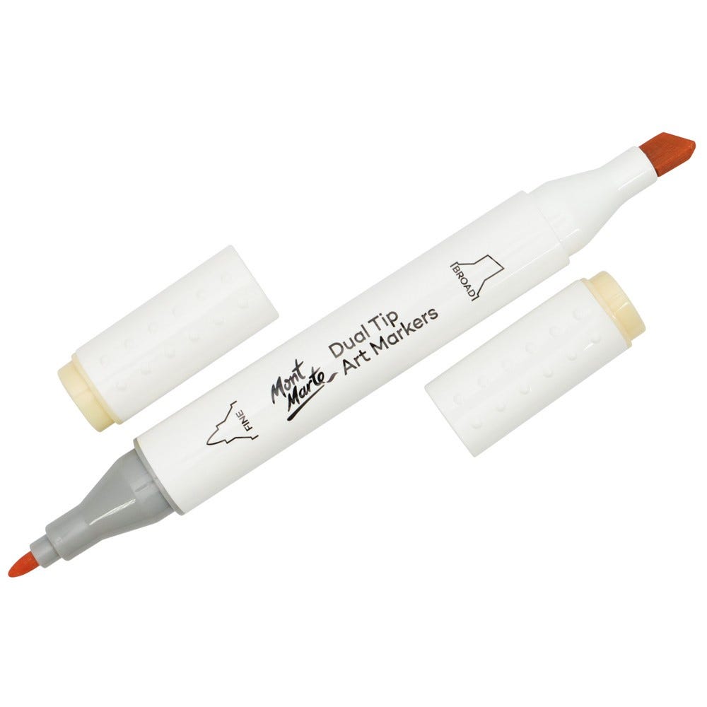 Dual Tip Art Marker Premium - Pastel Peach 26 – Mont Marte Global