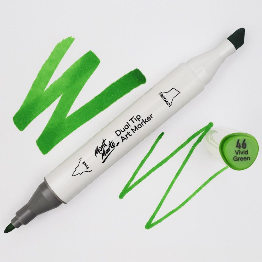 Concept Dual Tip Artist Marker Spring Dim Green GY174