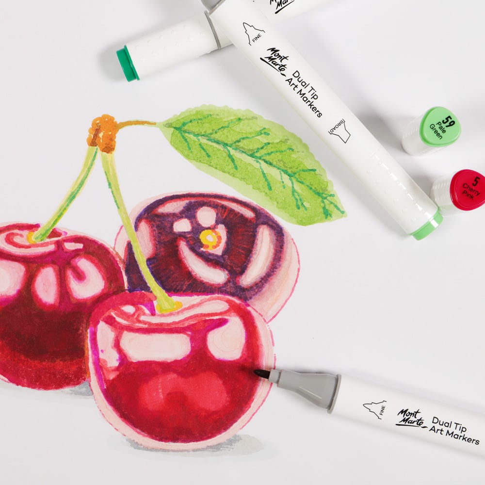 Dual Tip Art Marker Premium - Vivid Pink 6