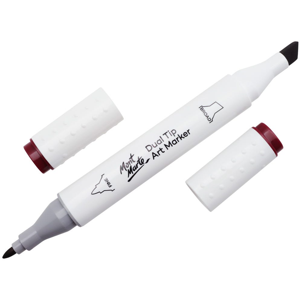 Dual Tip Art Marker Premium - Wine Red 1 – Mont Marte Global