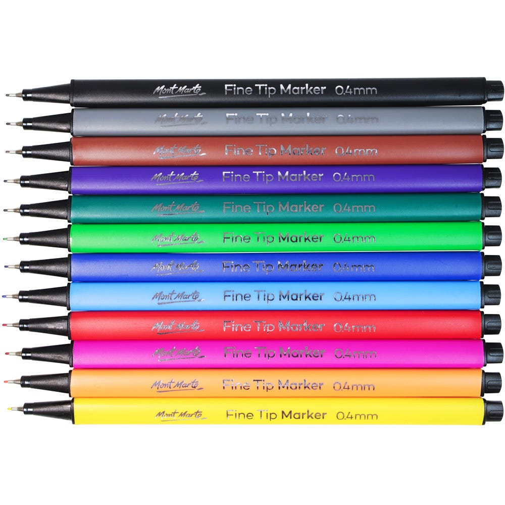 Signature Fine-Tip Markers with Case (12pc)