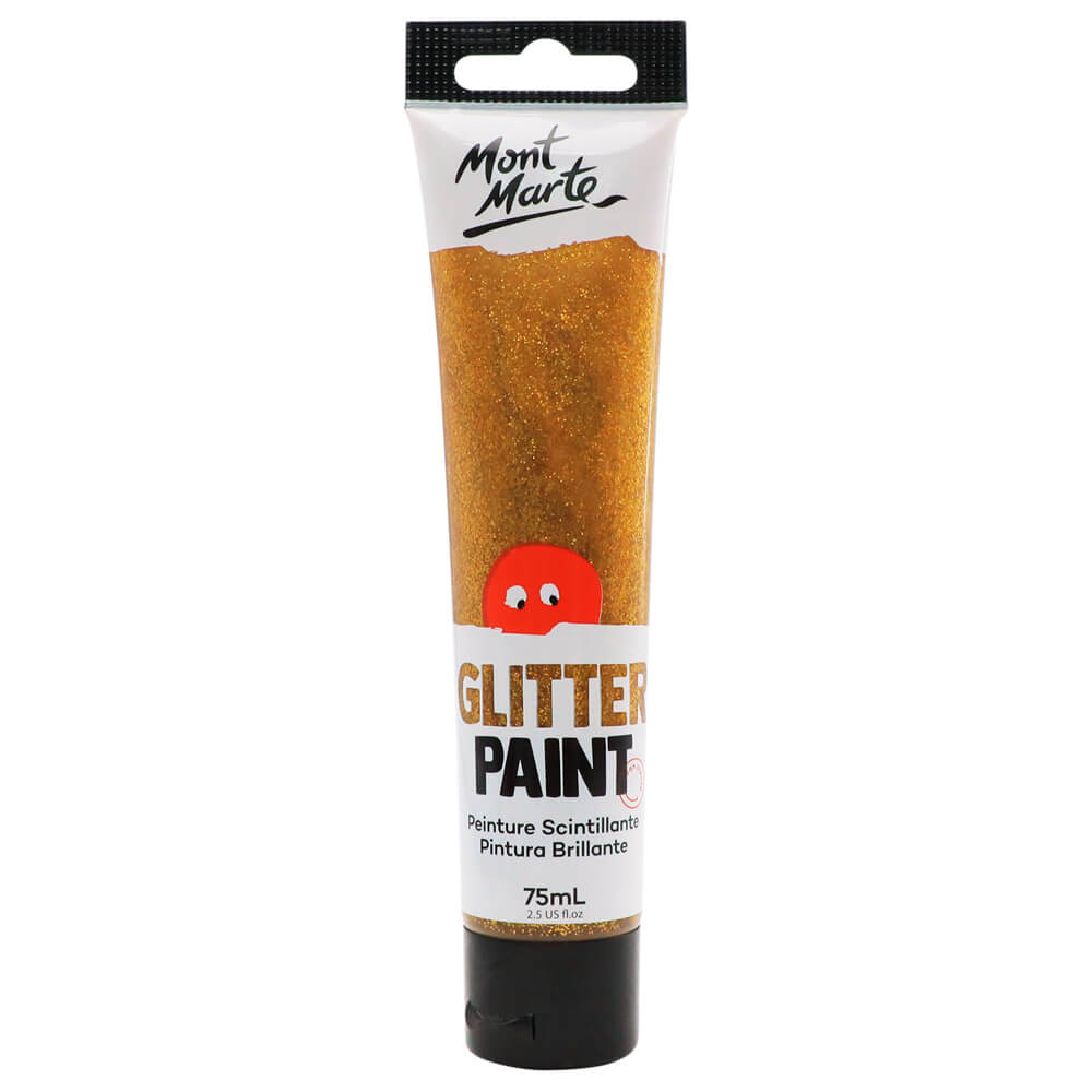 Glitter Paint 75ml (2.5 US fl.oz) - Gold – Mont Marte Global
