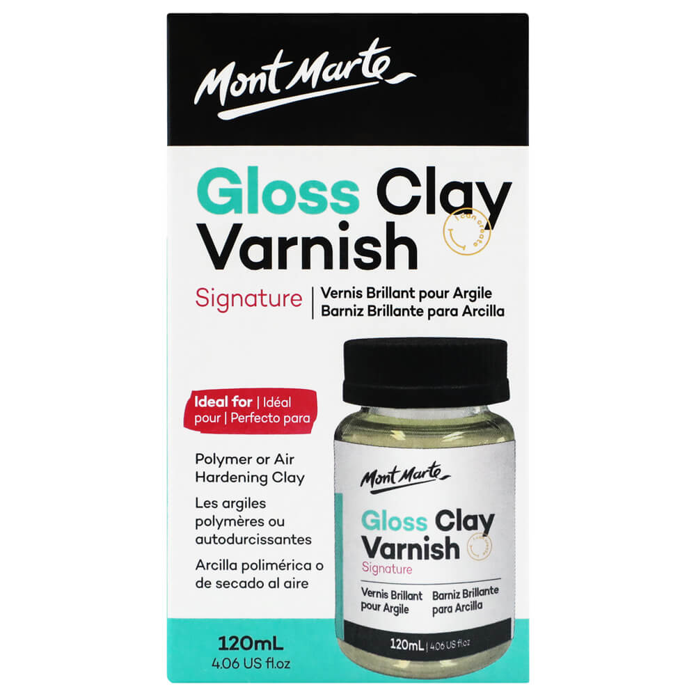 Air Dry Clay Glaze, Clay Varnish for Air Drying Clay, Clear Acrylic Varnish  for Craft Pottery Waterproof & Gloss Finish