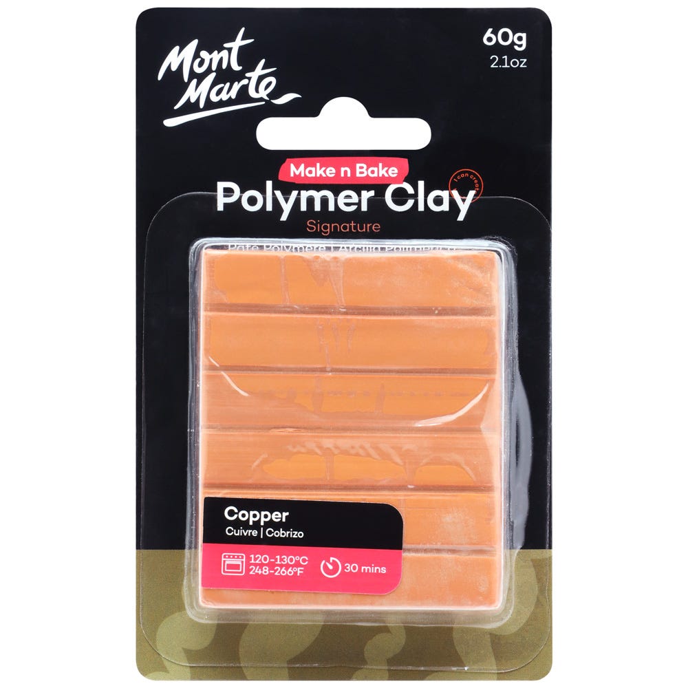 Make n Bake Polymer Clay Signature 60g (2.1oz) - Copper – Mont