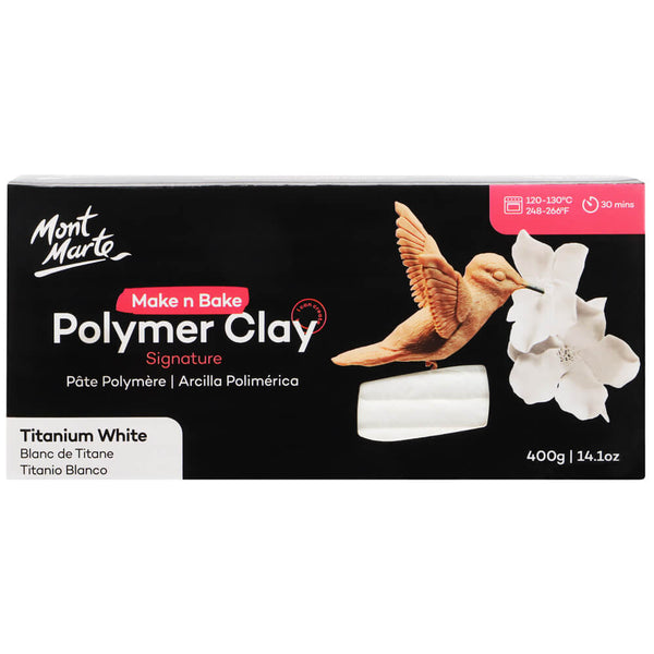 Mont Marte Make N Bake Polymer Clay 60g - Chinese White