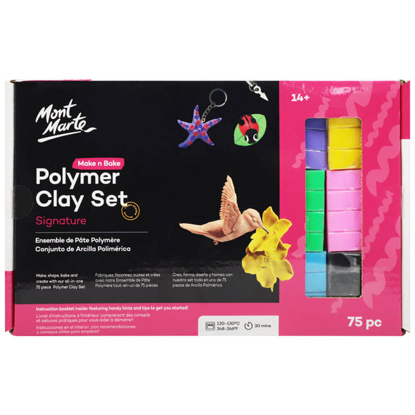 Make n Bake Polymer Clay Set Signature 75pc – Mont Marte Global
