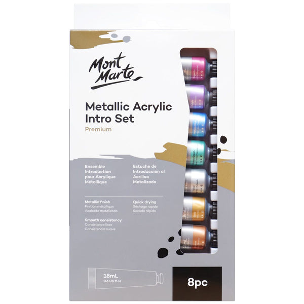 Metallic Acrylic Colour Paint Set Signature 24pc x 36ml (1.2 US fl.oz
