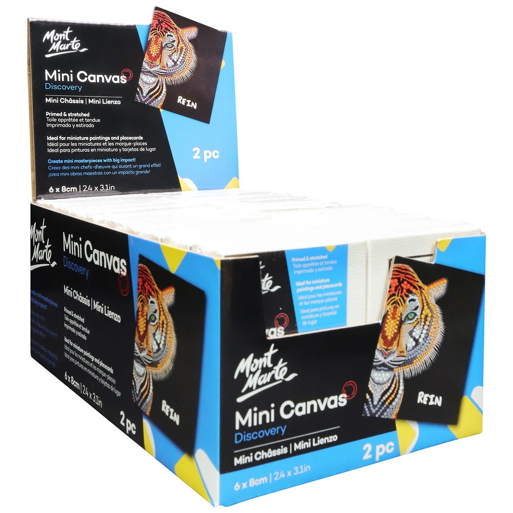 Mini Canvas Discovery 6x8cm (2.4 x 3.1in) 2pc – Mont Marte