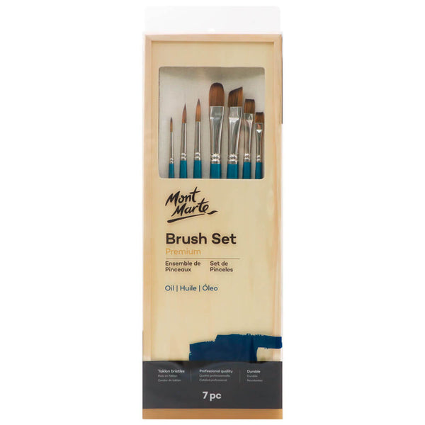 Acrylic Brush Set in Box Premium 7pc – Mont Marte Global