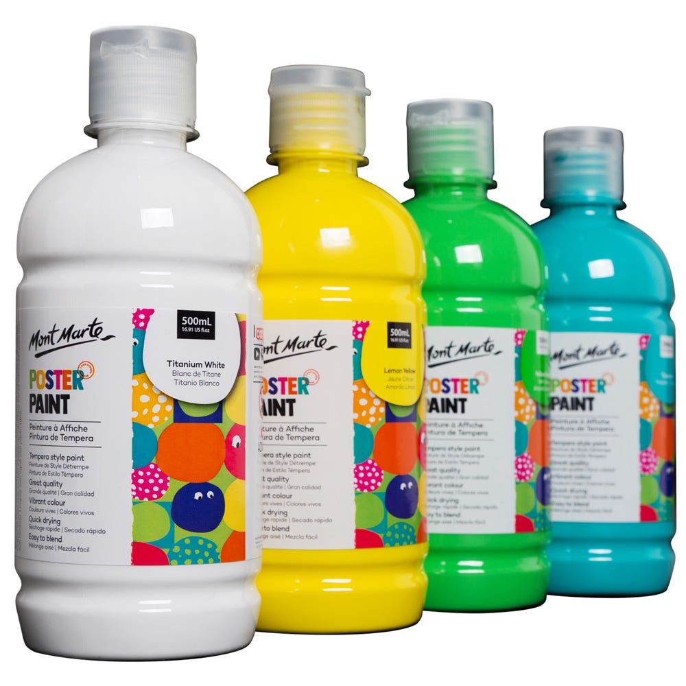 Poster Paint 500ml (16.91 US fl.oz) - Titanium White