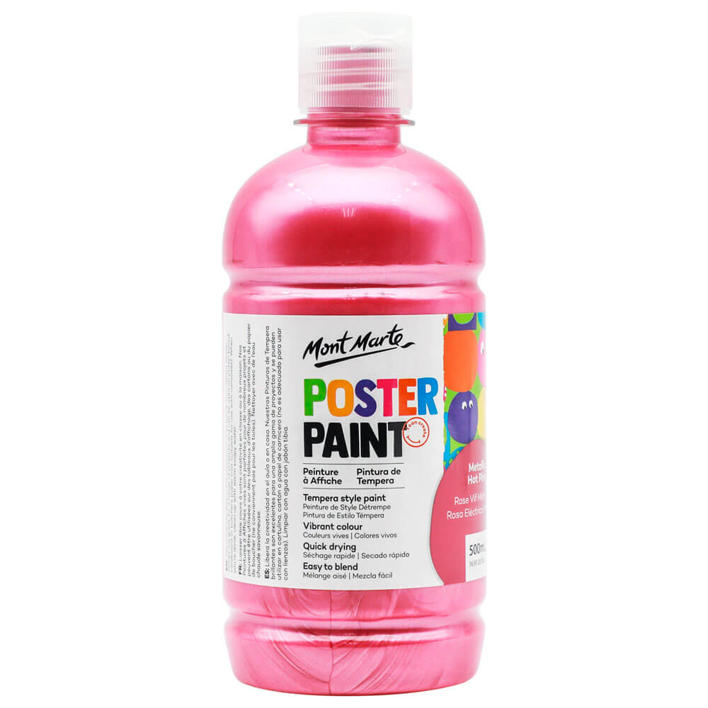 Mont Marte Acylic Paints For Kids Non-toxic Safe 500ml Large Capacity  Acylic Painting For Arts Crafts and Posters