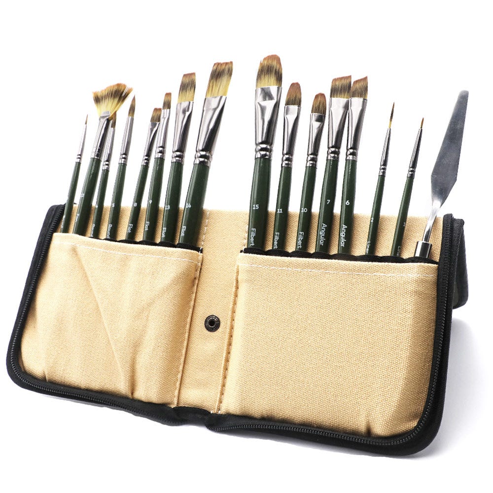 Brush Set with Easel Wallet Signature 17pc – Mont Marte Global