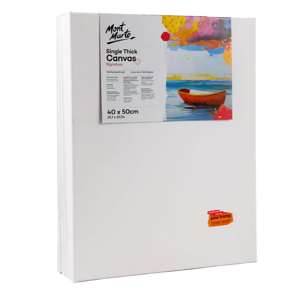 Single Thick Canvas Signature 40 x 50cm (15.7 x 19.7in) – Mont