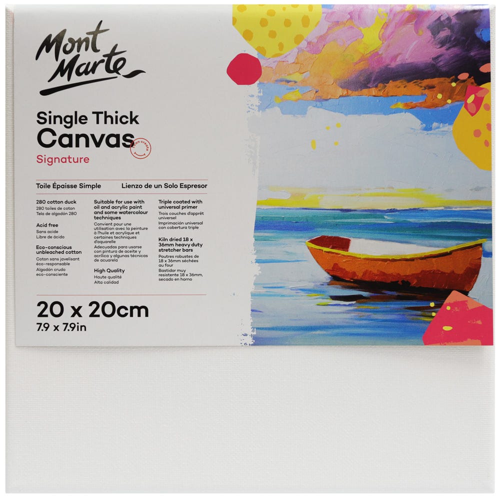 Hi-STANDARD　TM paint CANVAS Single Thick Canvas Signature 20 x 20cm (7.9 x 7.9in) – Mont Marte