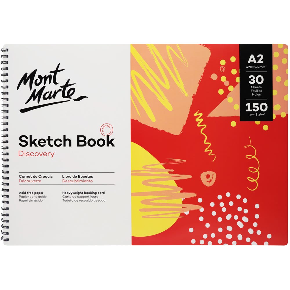 Sketch Book Discovery A2 (16.5 x 23.4in) 30 Sheets 150gsm – Mont