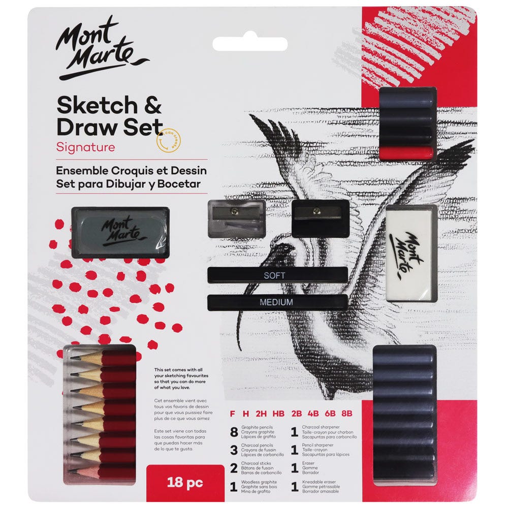 Sketch & Draw Signature Set 18pc – Mont Marte Global