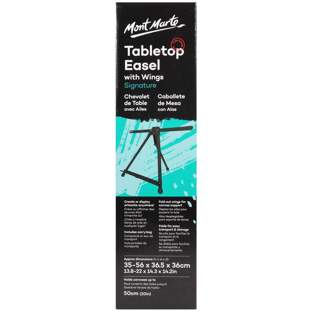 Tabletop Easel Signature with Wings – Mont Marte Global